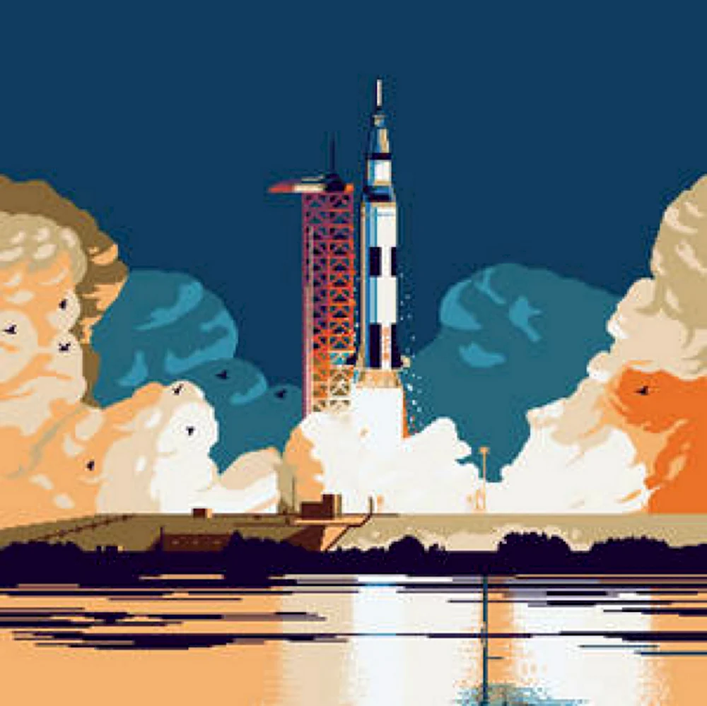 Аполлон 11 пиксель арт