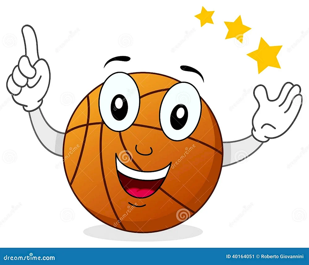 Баскетбольный мяч с лицом
