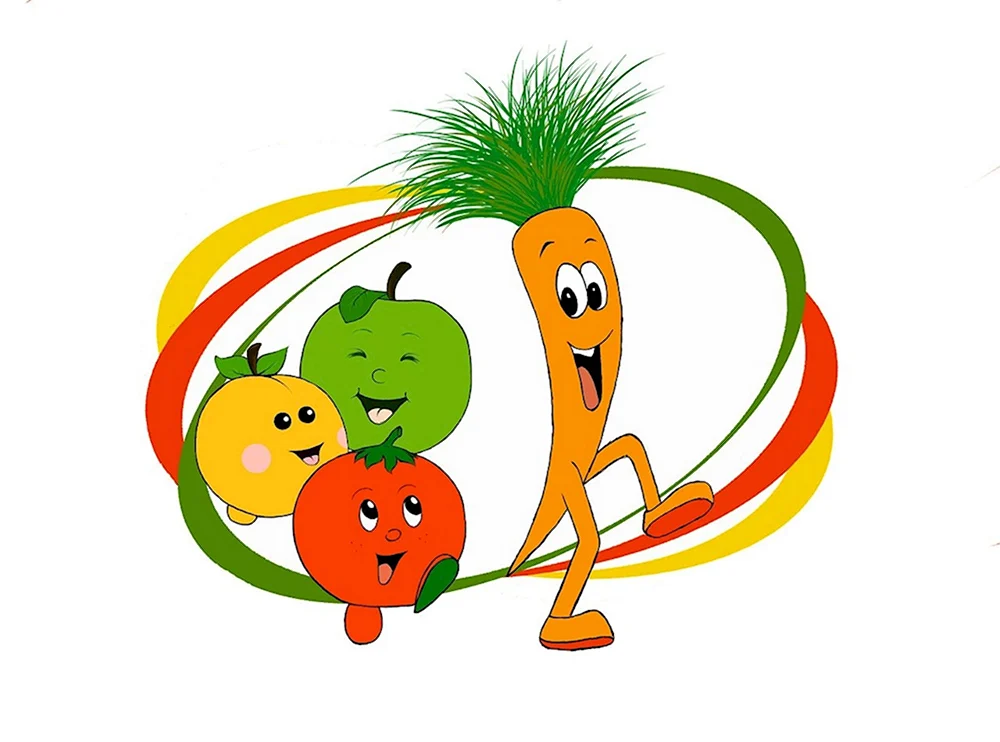 Эмблема фрукты и овощи