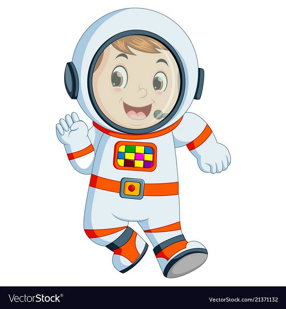 Лицо Космонавта в скафандре для детей