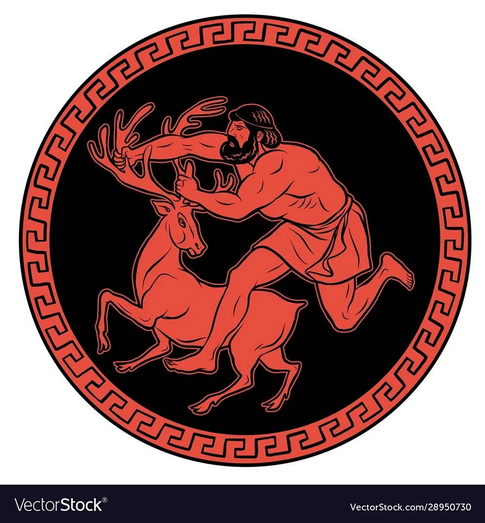 Мифы древней Греции иллюстрации 12 подвигов Геракла