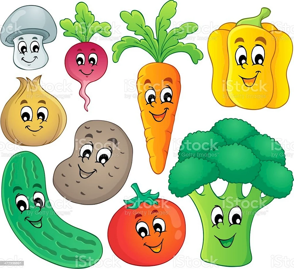 Овощи с глазками для детского сада