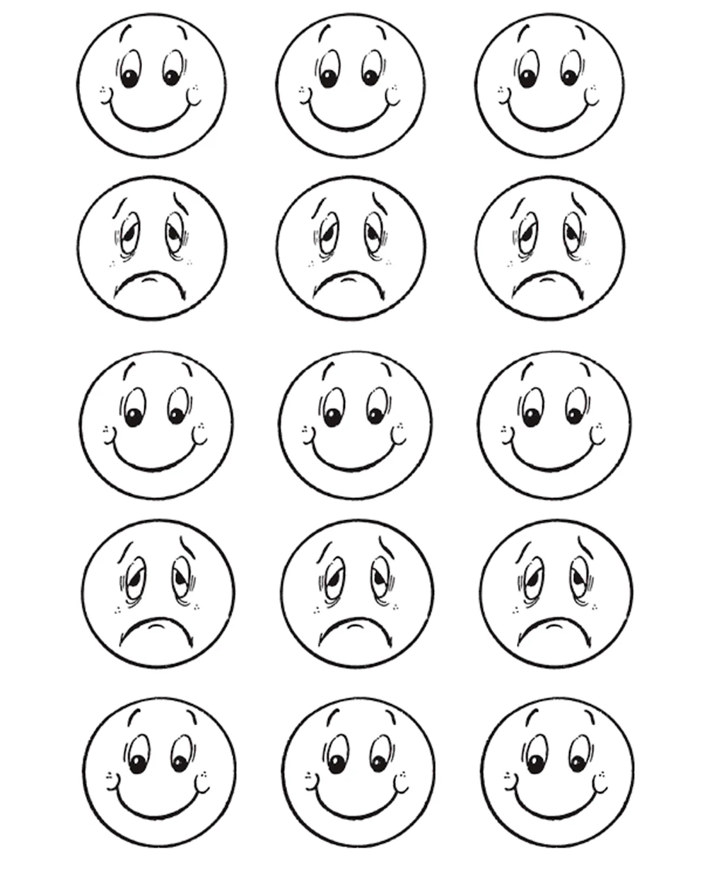 Пиктограммы эмоций для дошкольников