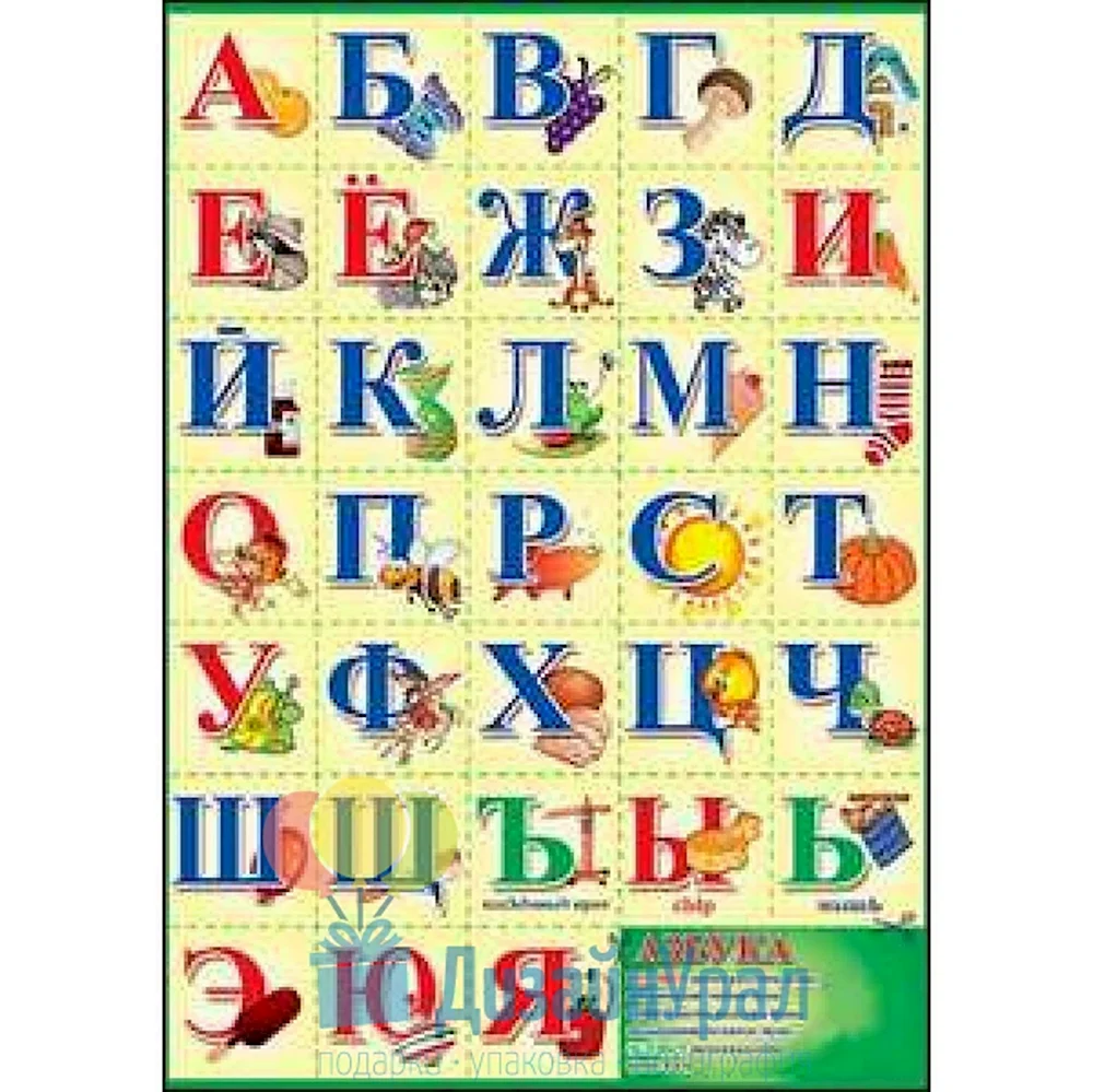 Плакат с буквами для детей