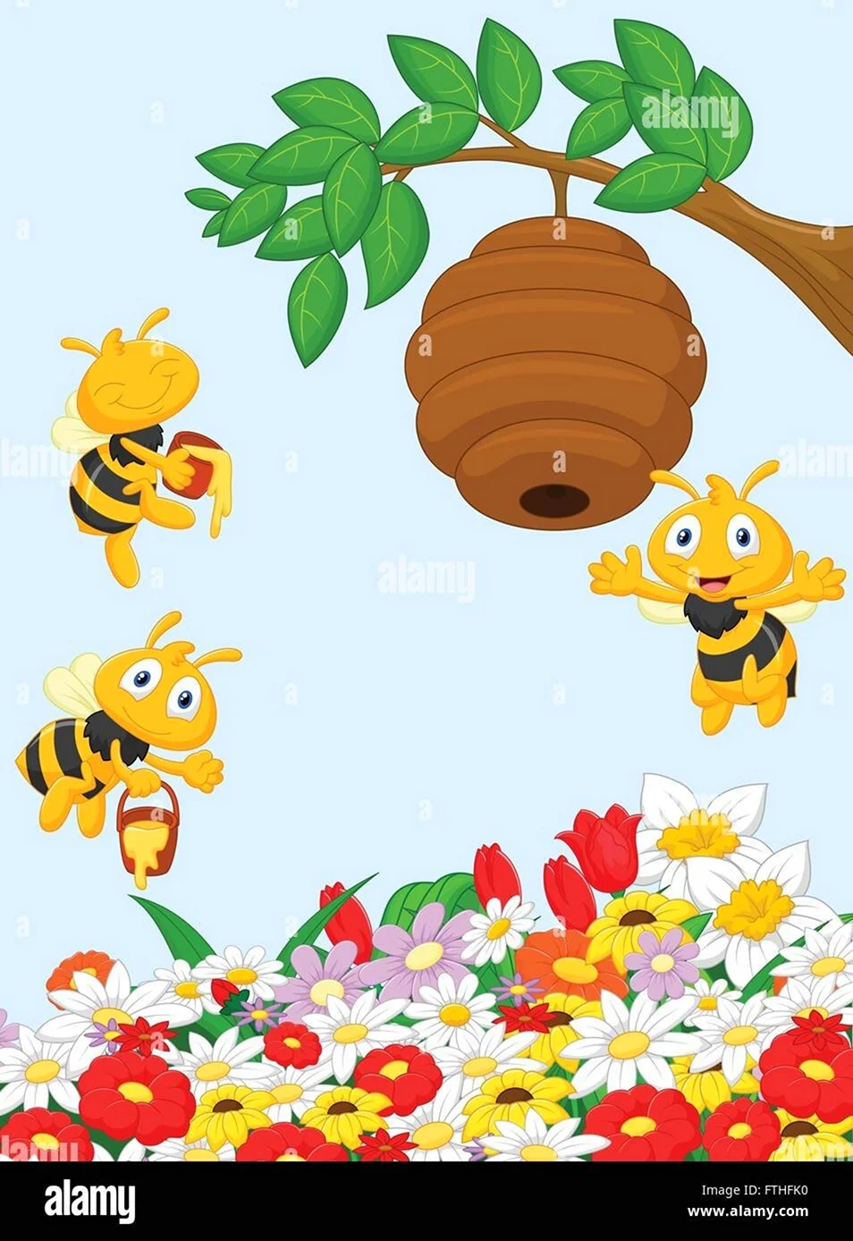 Полянка с пчелками