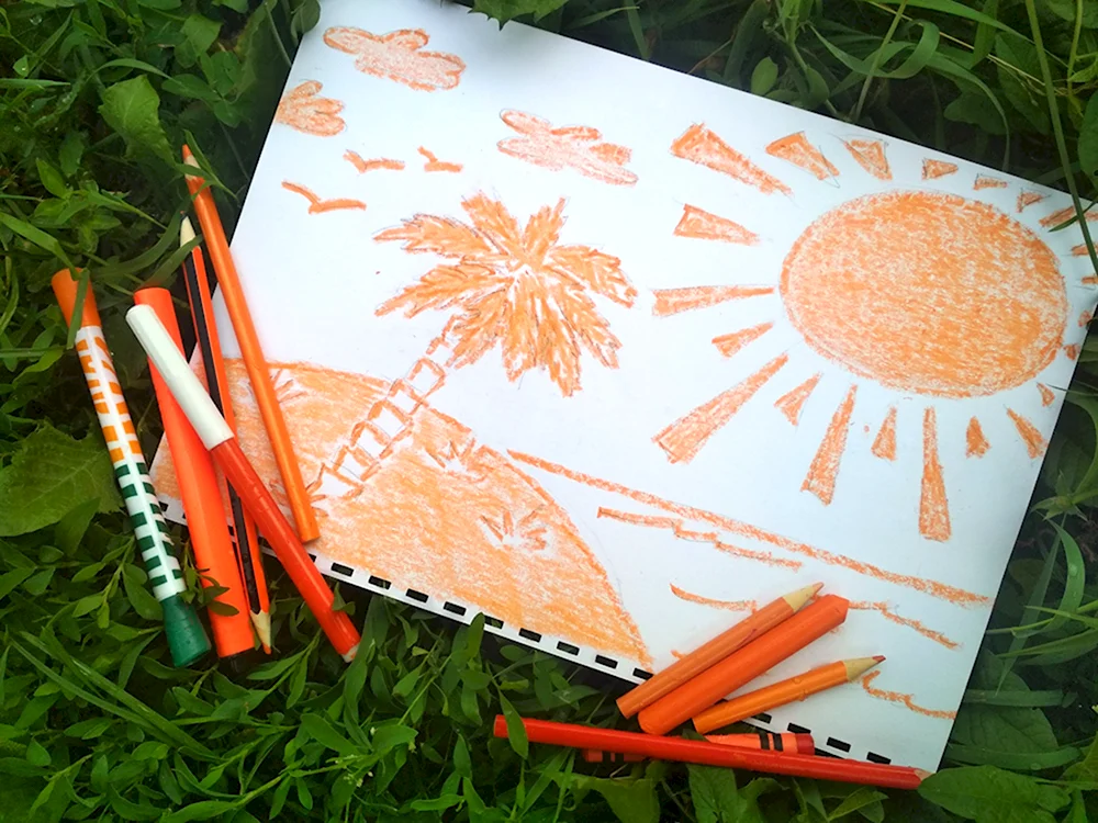 Рисование оранжевое настроение