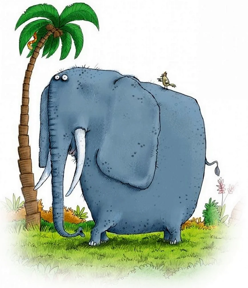 Слон и слониха для детей