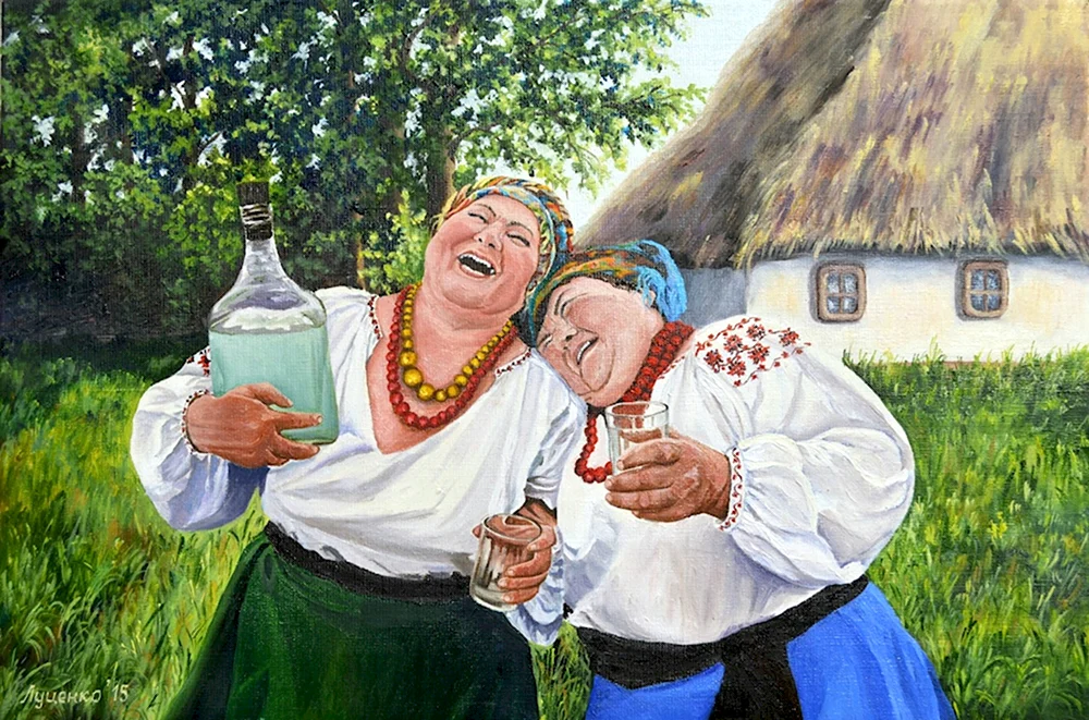 Украинское застолье в живописи