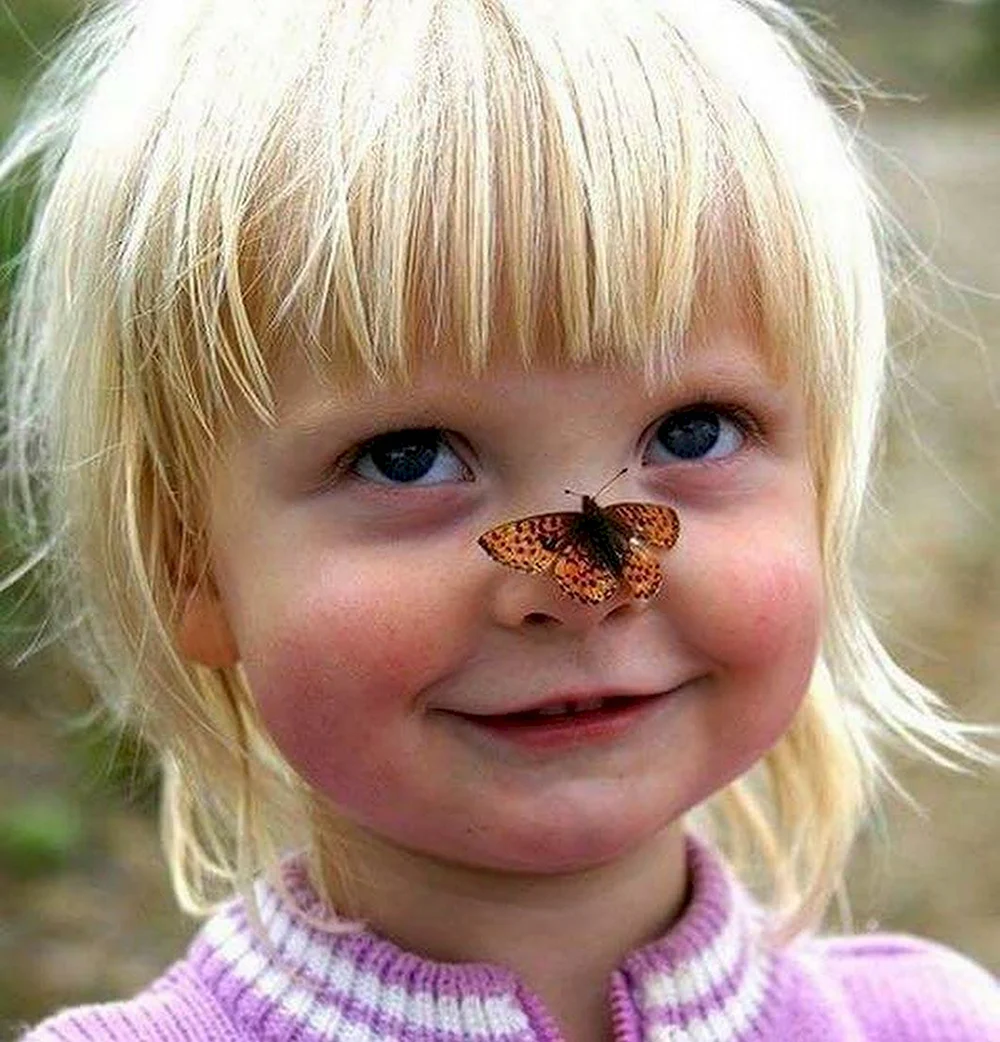 Бабочка на носу