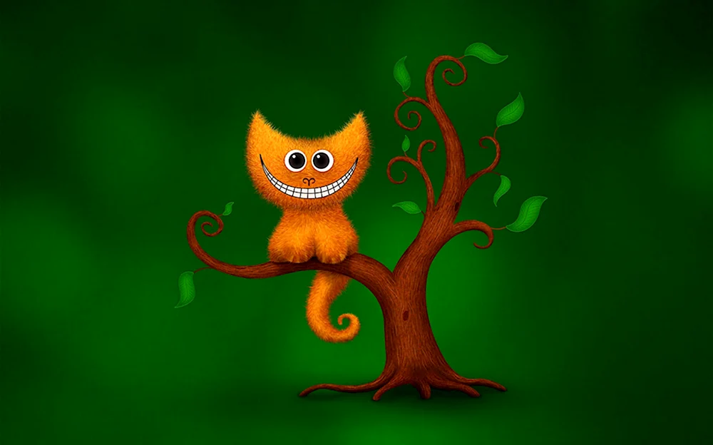 Чеширский кот на дереве