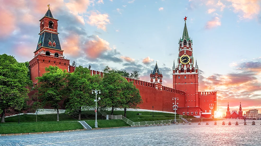 Москва. Спасская башня Кремль