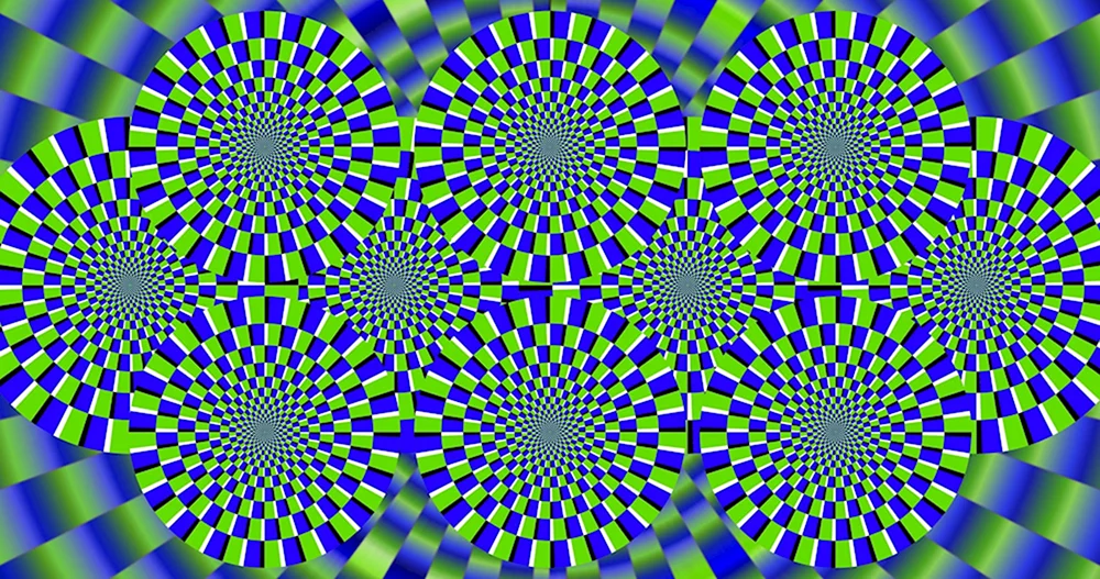 Оптическая иллюзия с точками