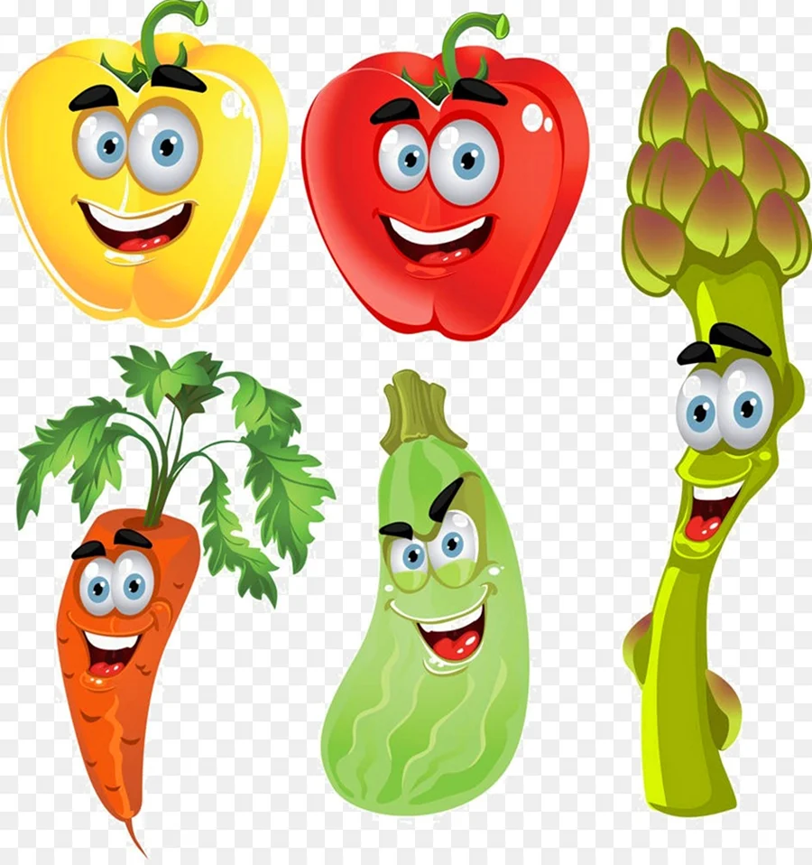 Овощи с глазками для детей